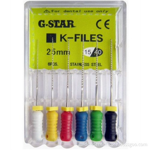Dental Niti & Stainless Steel K-Files